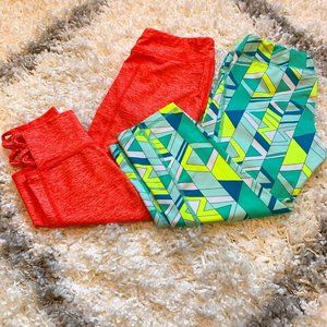 Crazy 8 (2) Girls Capri Leggings. Size L 10/12